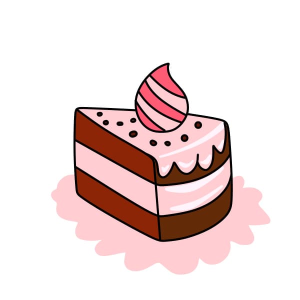 Bộ sưu tập Sticker hình vẽ bánh ngọt cute đáng yêu